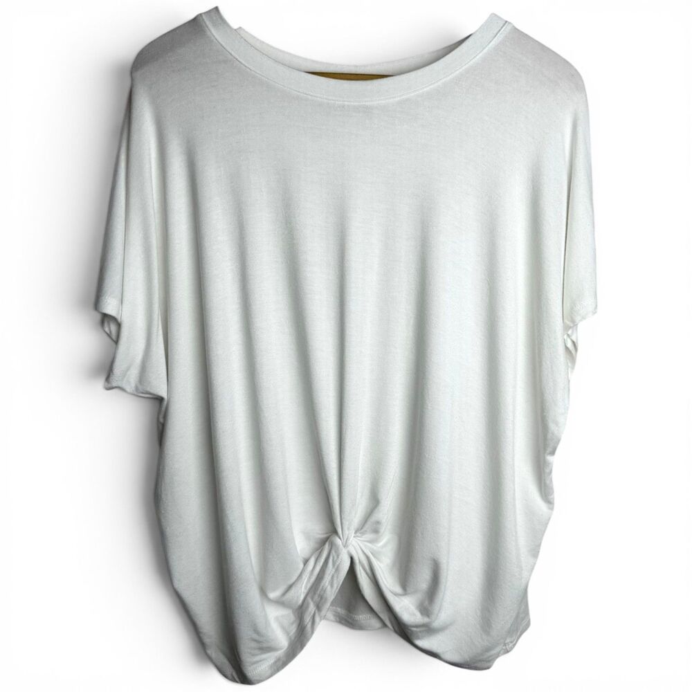 joan vass white knot front top large minimalist capsule wardrobe chic coastal